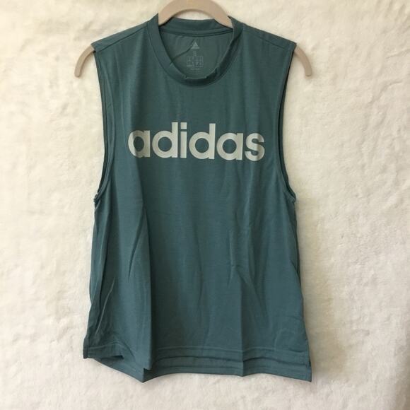 Adidas Raw Green Dash Tank Top - Picture 2 of 7